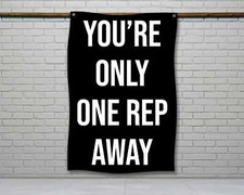 Motivational Home Gym Flag - Custom Fitness Decor
