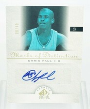📈 RC AUTO 08/40 📈 CHRIS PAUL 2005-06 SP SIGNATURE MARKS OF DISTINCTION ROOKIE