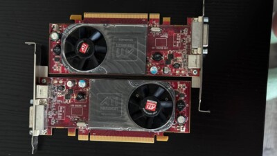 2x ATI Radeon HD 2400 PRO 256MB DDR2 PCIe x16 Graphics Cards