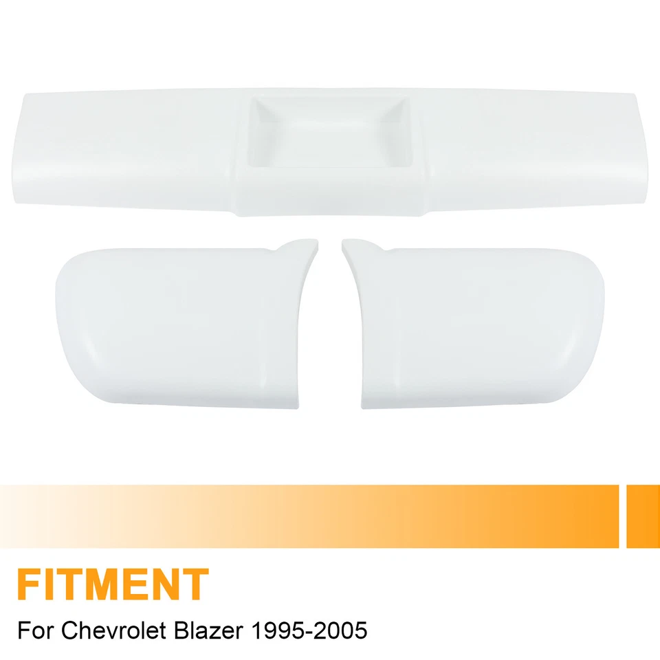 Juego de esquina de parachoques trasero + bandeja enrollable blanca para Chevrolet Blazer 1995-2005 Foto 2 de 4