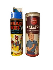 Vintage Gilbert Erector 10021 Young Builder  s Set Krazy Ikes Toy Building Lot 2