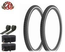 ALTA Bicycle 26" x 1.75" BLACK/WHITE COMP III FREESTYLE BMX TIRES BIKES 6pc SET.