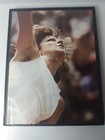 Chris Evert Vintage Magazine Page Cutout Framed New Frame Lloyd Serving Tennis  — photo 1