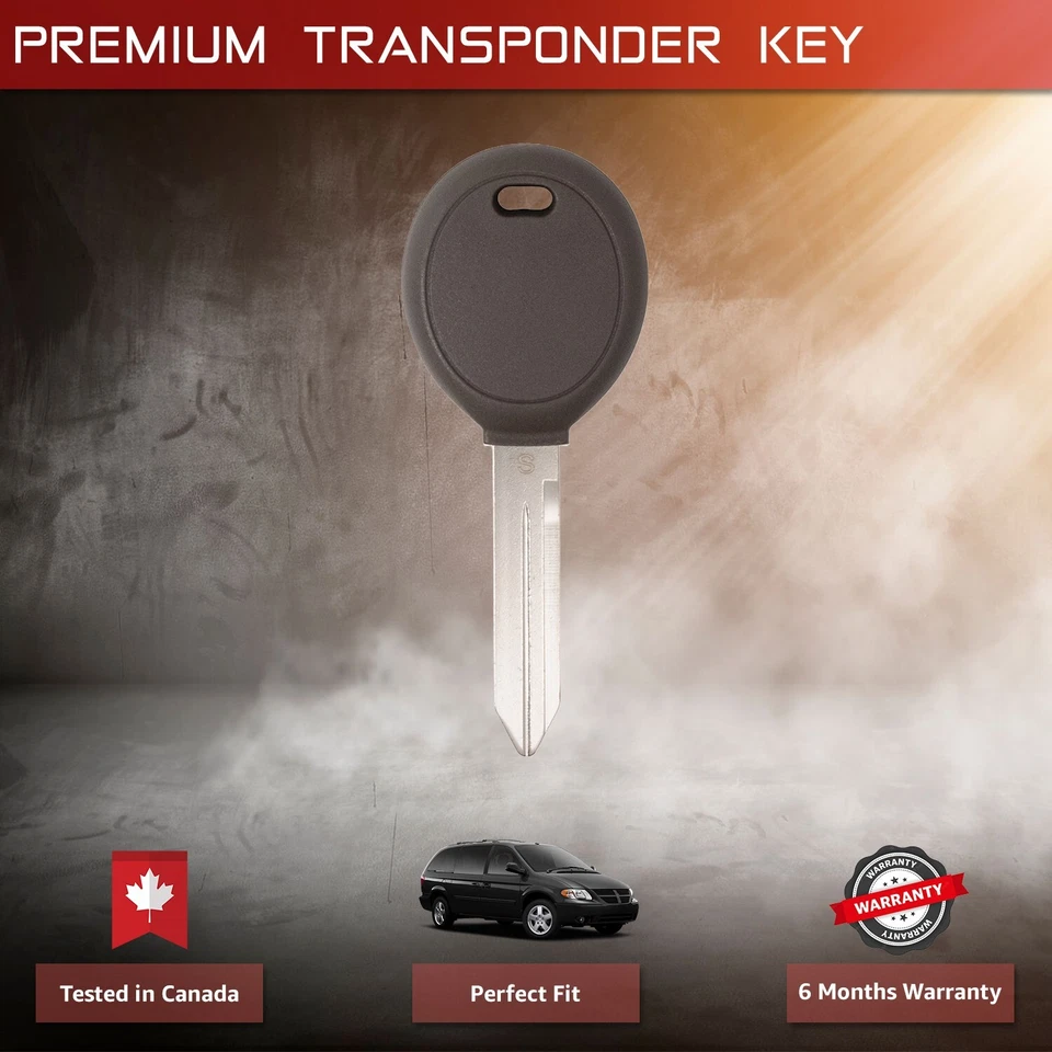 Transponder Key for Jeep Patriot Liberty Grand Cherokee Compass Commander Y164 - Image 4 of 4