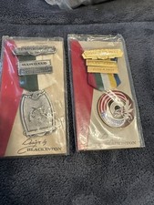Vintage 1979-82 Auxiliary Police Medal Lot-(2)-SHARP SHOOTER/TWO MAN-New Sealed!