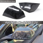 For Tesla Model 3 2017-2023 Dry Carbon Fiber Side Rearview Mirror Cap Covers