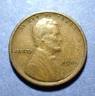1909-VDB Lincoln cent  VF