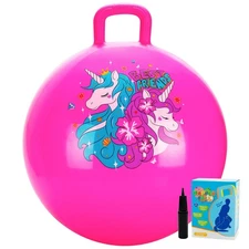 U&C Planet Hopper Ball 18 inches Bouncy Ball with Handle for Kids Age 3-6
