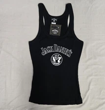 Jack Daniel's JD Womens Old No.7 Racer Back Tank Top Tee Black Large DISPLAY
