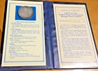 1890-S MORGAN SILVER DOLLAR SUPERB RAINBOW TONED IN AUTHENTIFICATION FOLDER