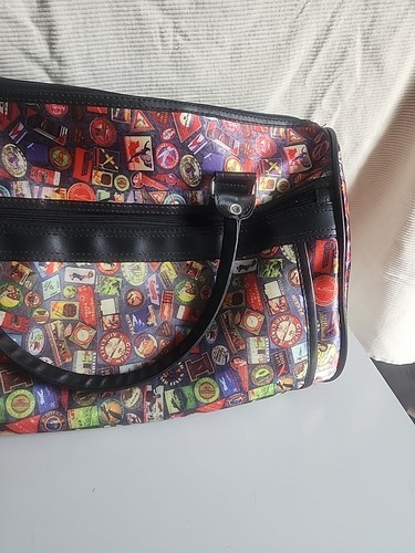 Vintage Sydney Love Travel Duffel Bag Travel Theme Vinyl Vacation Carry On - Picture 3 of 10
