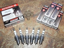 6x Candele di accensione BRISK P4 Super Iridium adatte a: Nissan Pathfinder 3.0 - dal 1990 al 1995