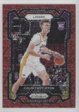 2023-24 Panini Prizm Fast Break Red Prizm 48/100 Colin Castleton #287 0w8f