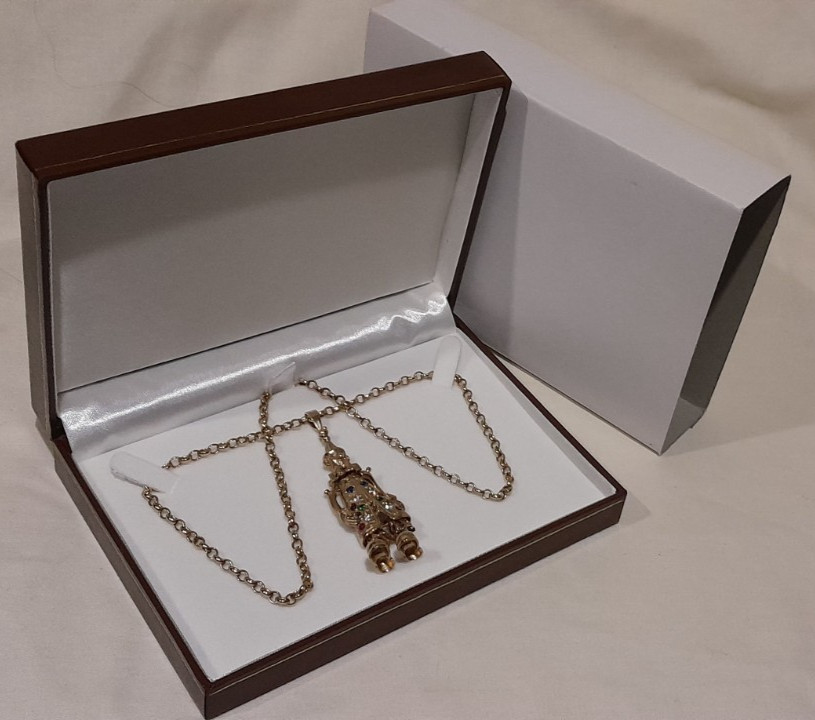 LARGE 9ct Yellow Solid Gold Articulated Movable C… - image 11