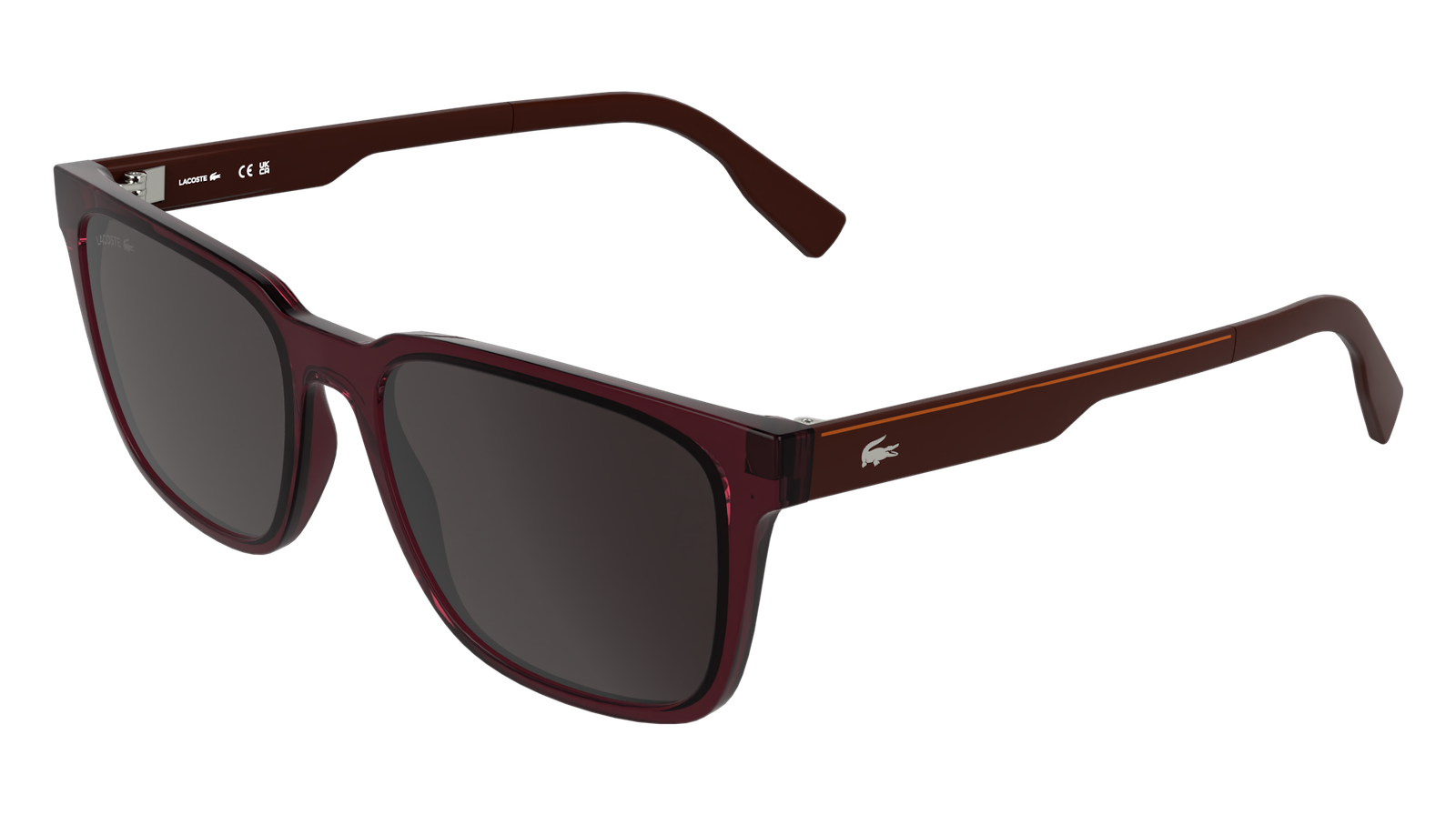 Occhiali da Sole LACOSTE L6077S 601 Clear BURGUNDY 55/18/145 Uomo