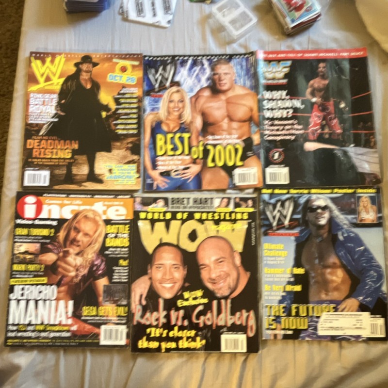 WWE WWF Incite Illustrated Wrestling & Video Gaming Magazines Lot 2002 1997 2000