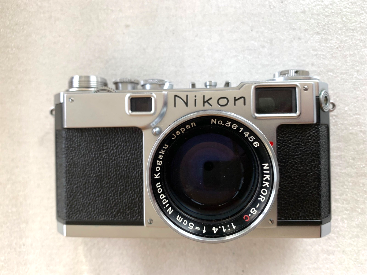 Nikon S2 Rangefinder 35mm Film Camera W/5cm 50mm 1:1.4 Lens