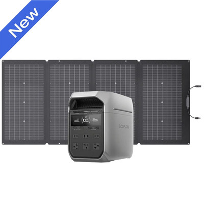 EcoFlow DELTA 3 Plus 1024Wh Portable Power Station LFP Battery+220W Solar Panel