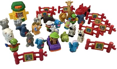 Fisher Price Little People Lot Safari Zoo Animals Zebra Seal Elephant Rhino Toys