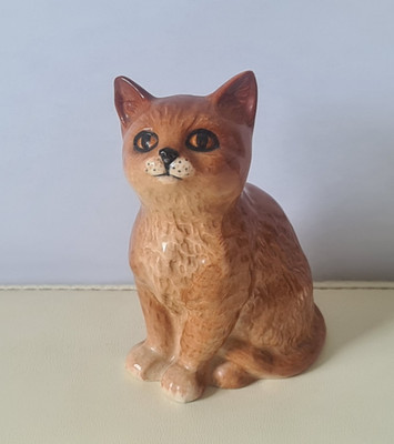 Vintage Keramik Deko Geschenk - Beswick Perser Ingwer Katze - Modell 1886