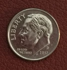 2017 D  Roosevelt Dime - Actual coin - Free shipping.