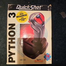 QUICKSHOT  PYTHON 3 JOYSTICK SEGA MEGADRIVE TOTAL GAMER RETRO  ACCESSORY RANGE .