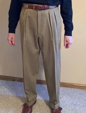 Mens Paul Stuart Covert Twill Trousers Size 36/37