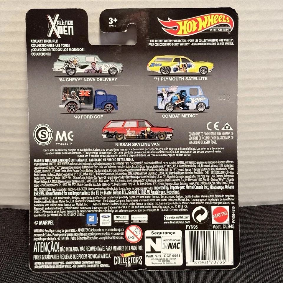 Hot Wheels Premium Nissan Skyline Van Real Riders 2019 X-Men 5/5 Die-Cast - Image 4 of 4