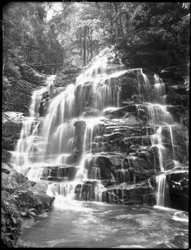 NSW Sylvia Falls Wentworth Blue Mountains New South Wales - Old Photo