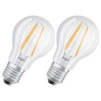 2 X Osram Led Filament Leuchtmittel Birne A60 7W = 60W E27 Klar Warmweiß 2700K
