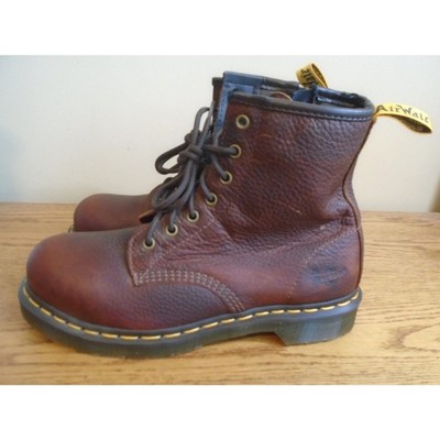 Dr. Martens Industrial Steel Toe Work Boots - Brown - ladies  display picture 1