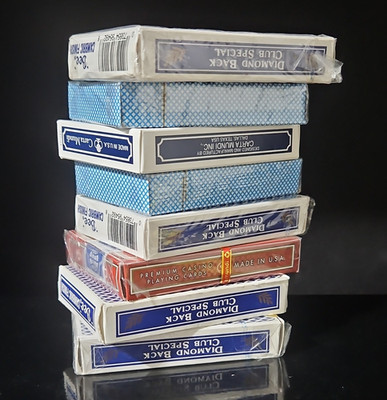 Lot of 6 Casino Playing Card Decks: Luxor MGM Edgewater Tropicana whiskey petes