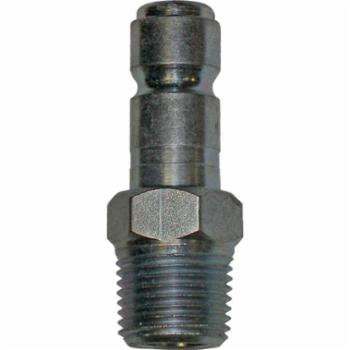 Schrader 1/4" NPT Brass Nipple 1/4" MPT, Tru-Flate