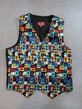 Vintage 101 Dalmatians The Rack Silk Vest mens size L England