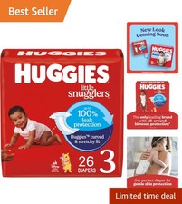 Huggies Little Snugglers Size 3 Diapers, 26 Count - Gentle  Leak Protection