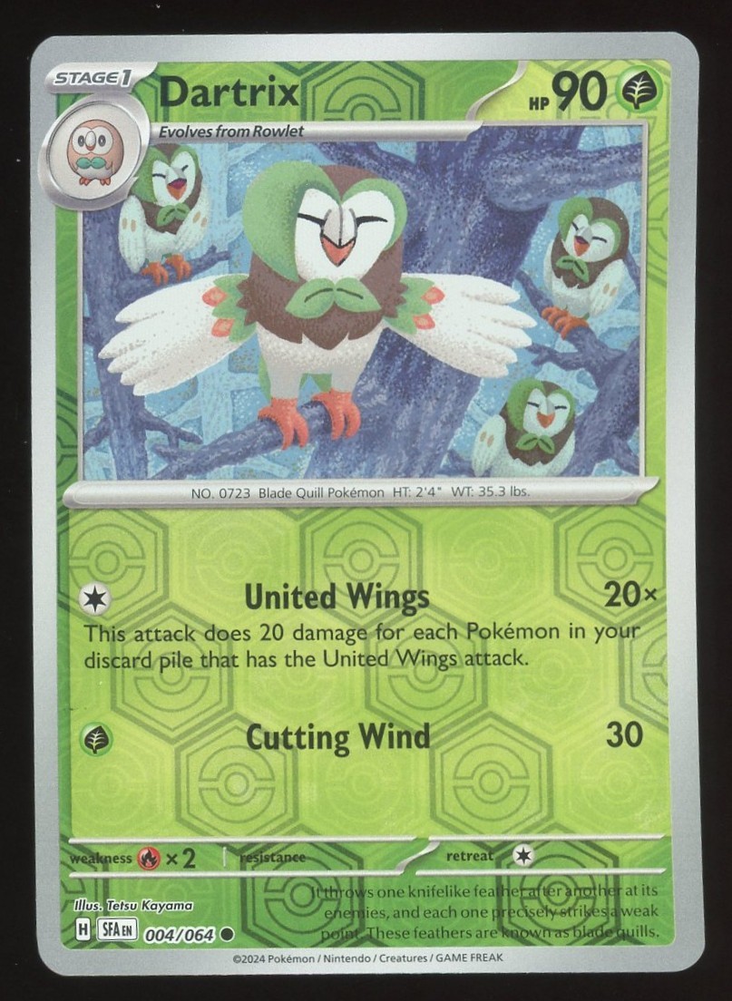 Dartrix Reverse Holo Common SV: Shrouded Fable 004/064 NM 2024