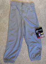 Franklin Deluxe Baseball Softball Pants Size Youth Medium Gray Elastic Waist NWT