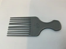 Vintage Goody Hair Pick Black Plastic Textured Comb Made In USA 6.5"