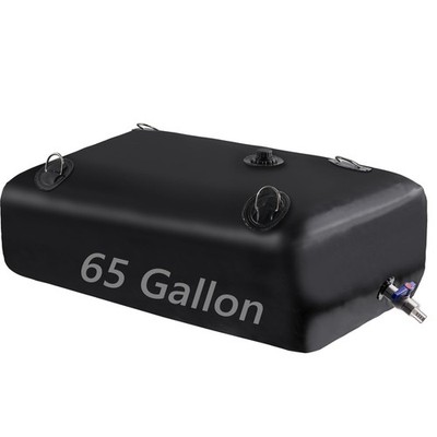 Foldable Portable Water Storage Tank 65 Gallon W/ PVC Spigot Overflow Kit 1PC