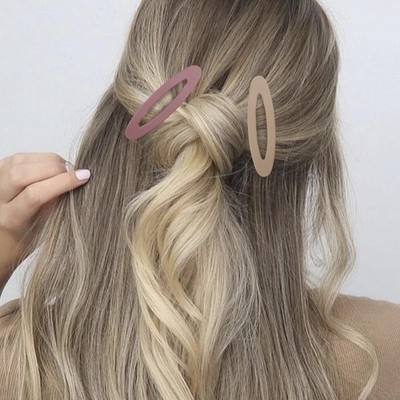 4PCS Large Snap Hair Clips for Women, Barrettes for Girls, Matte
