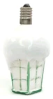 Vintage 1950s Milk Glass Basket Figural Christmas Light Bulb Made In Japan