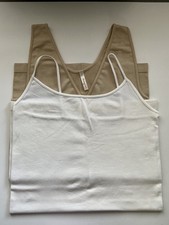 Skinny Tee Tank 1-Cream 1-Deep Beige One Size fits most