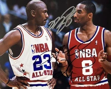 MICHAEL JORDAN KOBE BRYANT 8.5X11 SIGNED PHOTO AUTOGRAPH NBA SIGNATURE REPRINT