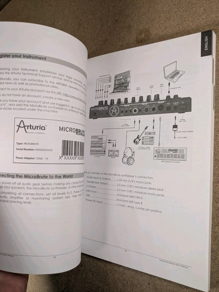 Instruction Manual for Arturia MicroBrute Synthesiser User Guide - Image 4 of 4