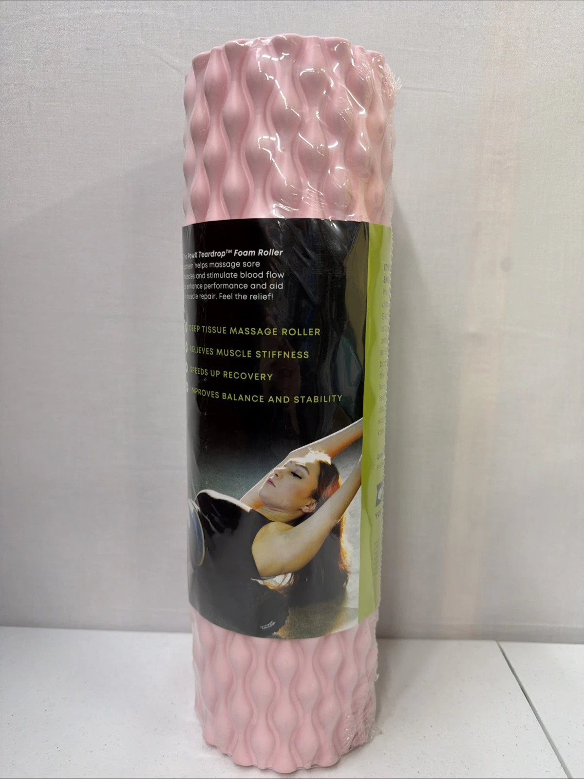 PowX 18" Teardrop Foam Roller for Deep Tissue and Muscle Massage, Gray, BNIB
Opens in a new window o