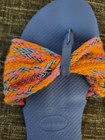 Blue Havaianas Women's You St. Tropez Fabric Strap Flip-flops/Women’s Size 7-8 — photo 4