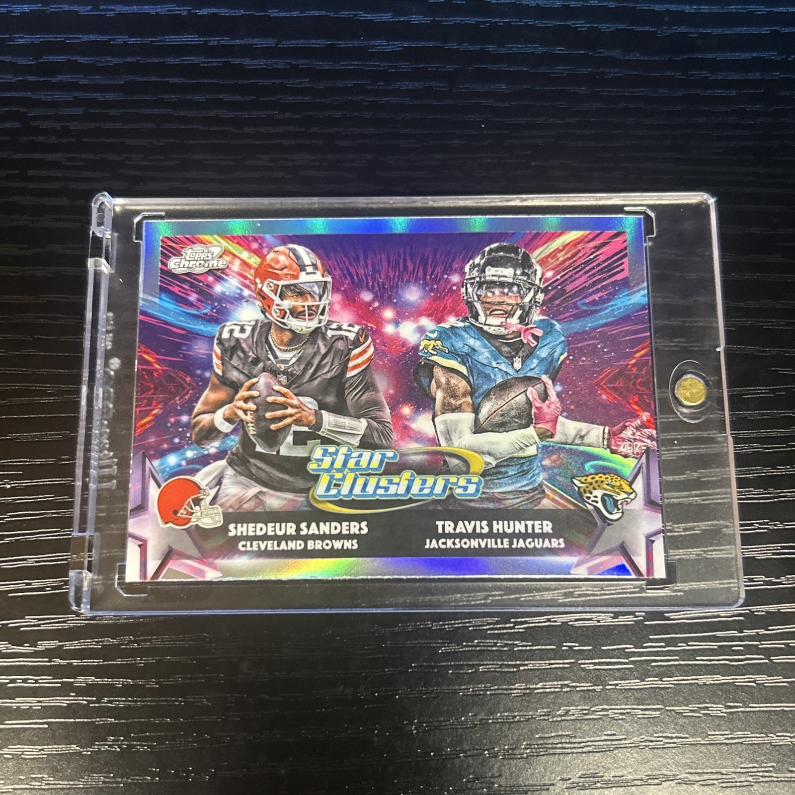 2025 Topps Cosmic Chrome Star Clusters Travis Hunter Shedeur Sanders SP INSERT  