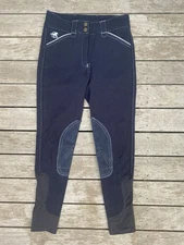 Smartpak Girls Piper Breeches Size 12 Navy 