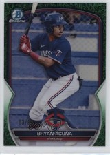 2023 Bowman Chrome Prospects Green Grass Refractor 3/99 Bryan Acuna Acuña 1e59