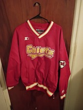 VTG 1990's NFL Pro Line Starter Kansas City Chiefs Men's Pro Red Pullover WindXL